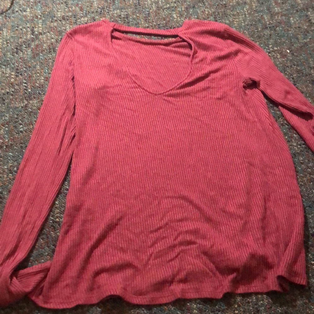 Pink Open Back Shirt - Picture 2 of 2